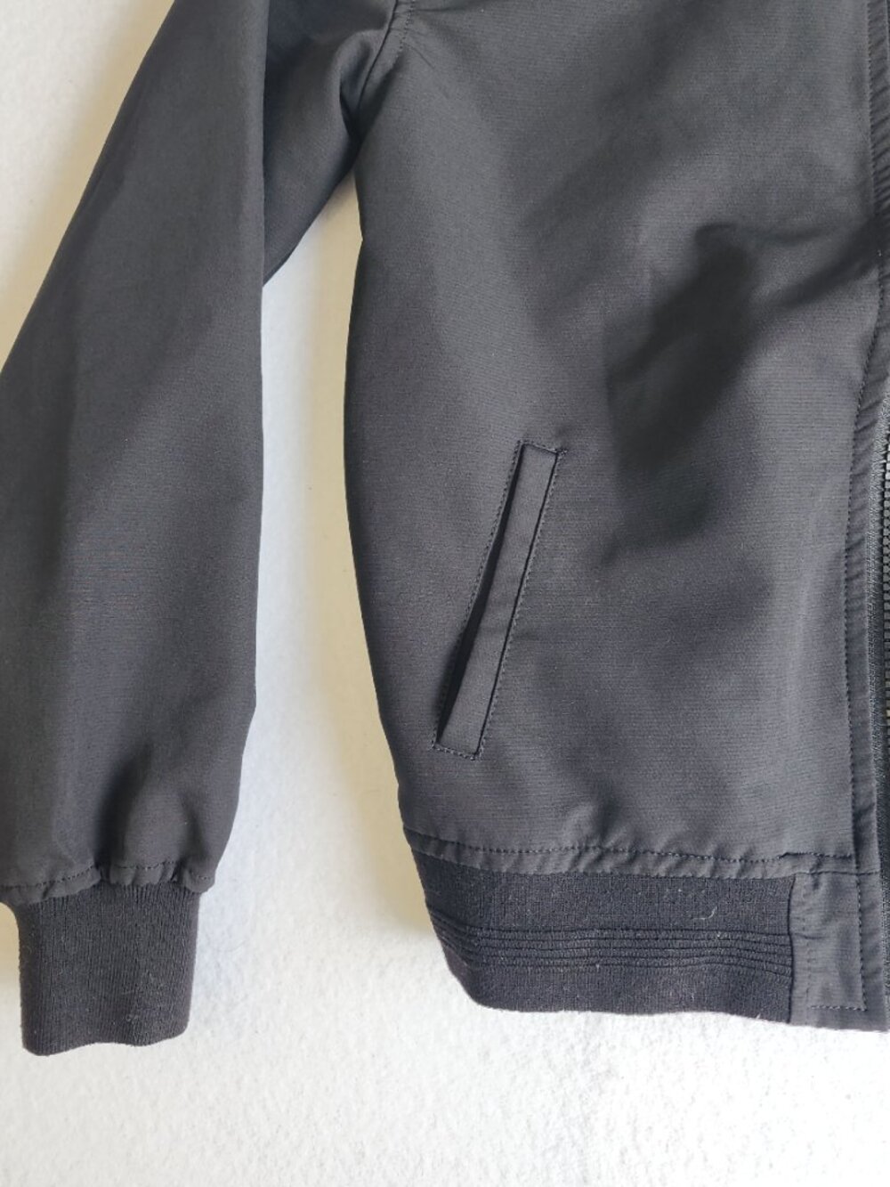 Sovereign Code Black Full Zip Bomber Jacket Size 10/12 - Picture 4 of 12